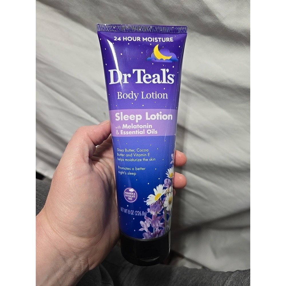 Dr. Teal's Body Lotion Sleep Lotion with Melatonin & Essential Oils 8oz New